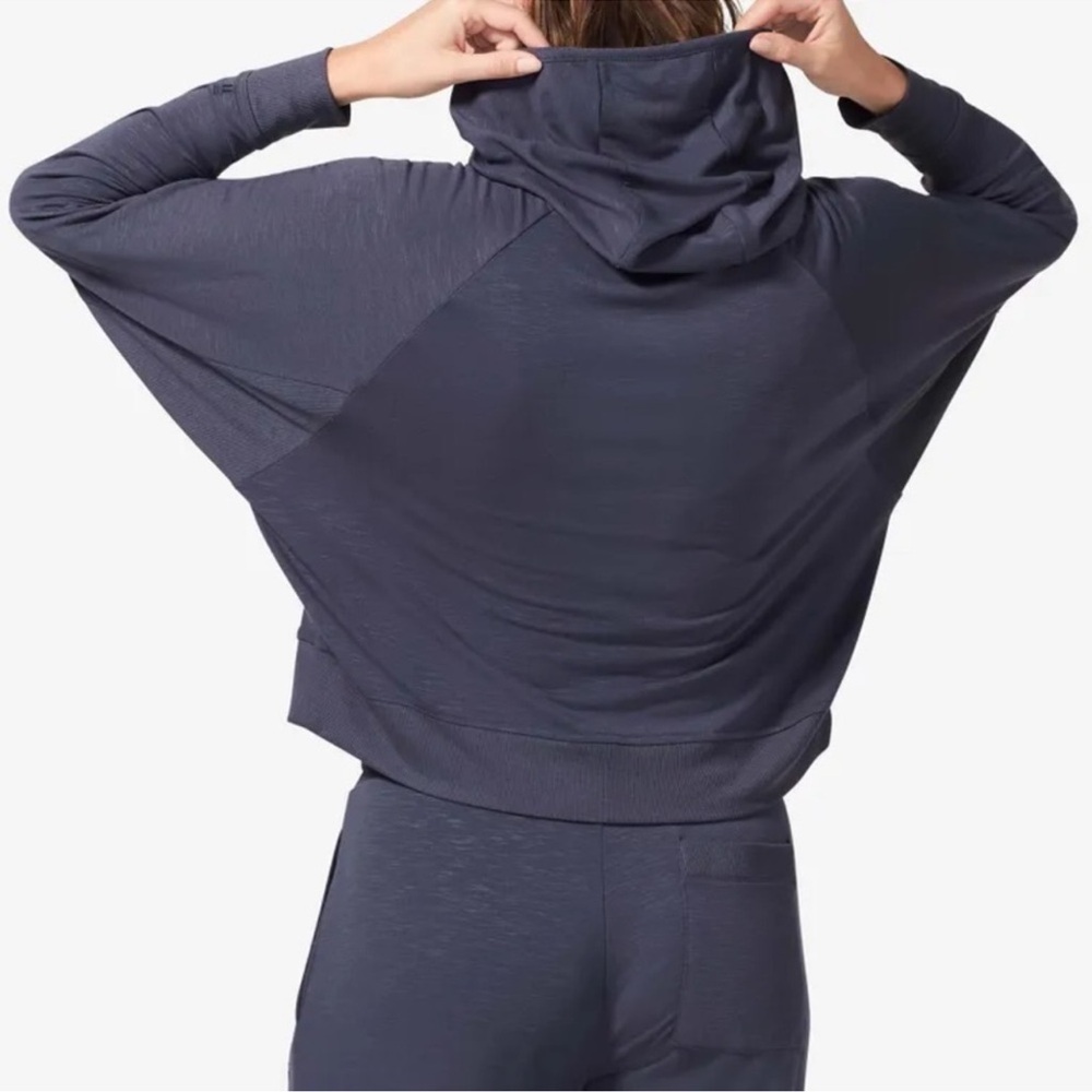 Tommy John Super Soft Terry Lounge Hoodie Parchment Medium - Picture 6 of 15